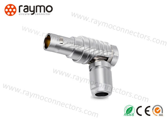 2 3 4 5 Pin Circular Push Pull Connectors, Cable Elbow Connector Aviation