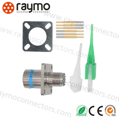 Amphenol MIL-DTL-38999 Series III Connector D38999/26WB05SN ปลั๊กตัวเมียสำหรับสายเคเบิล 5 พิน ขั้วต่อแบบวงกลมทางทหาร