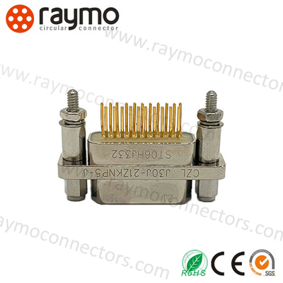 คอนเนคเตอร์ไฟกันน้ำ J30J Series Micro-D MIL-Spec พื้นที่หน้าตัดสายไฟ 0.1-15 mm2 IP67